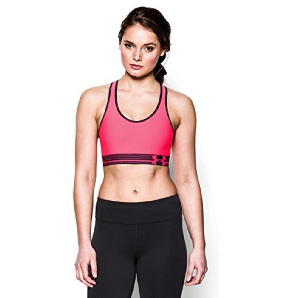 NWT Under Armour HeatGear Alpha Active Pink Sports Bra